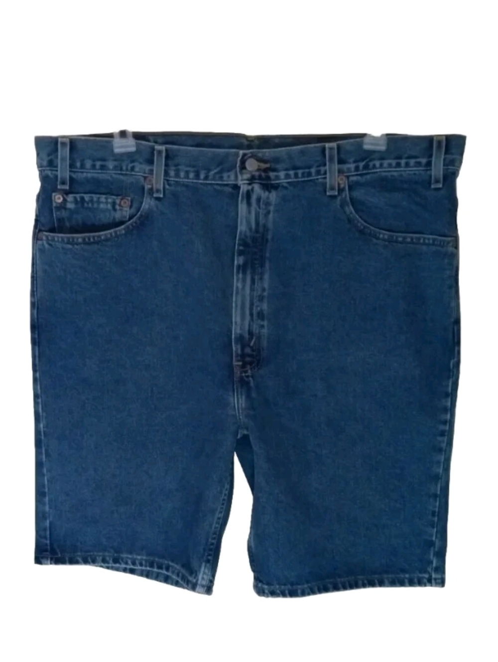 Levi’s 505 Mens Jean Shorts Regular Fit Blue Denim Size 42 Medium Wash
